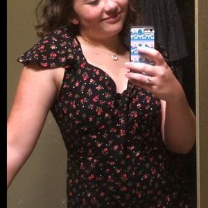 Floral Shorts Romper